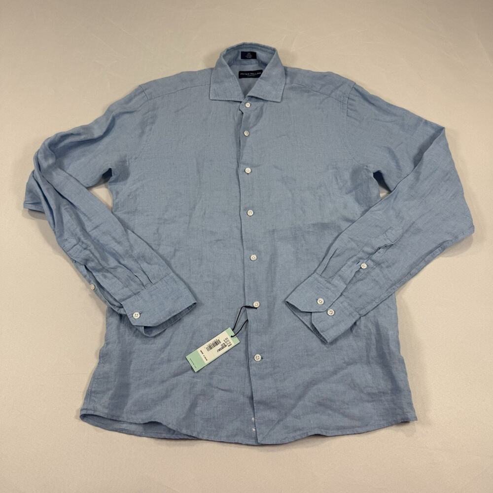 Peter Millar Collection Linen Button Down Shirt Size Small NWT $248